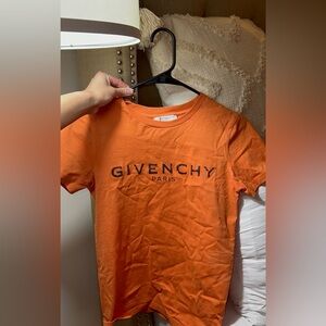 Kids Orange Givenchy Shirt